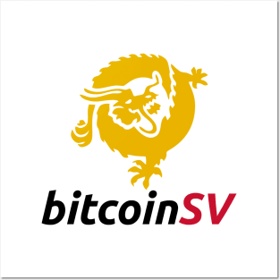 Bitcoin SV Coin Cryptocurrency BSV crypto Posters and Art